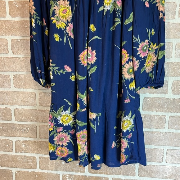 Old Navy Dress Medium Floral Boho Long Sleeve Women’s Gauzy Flowy - Picture 5 of 12